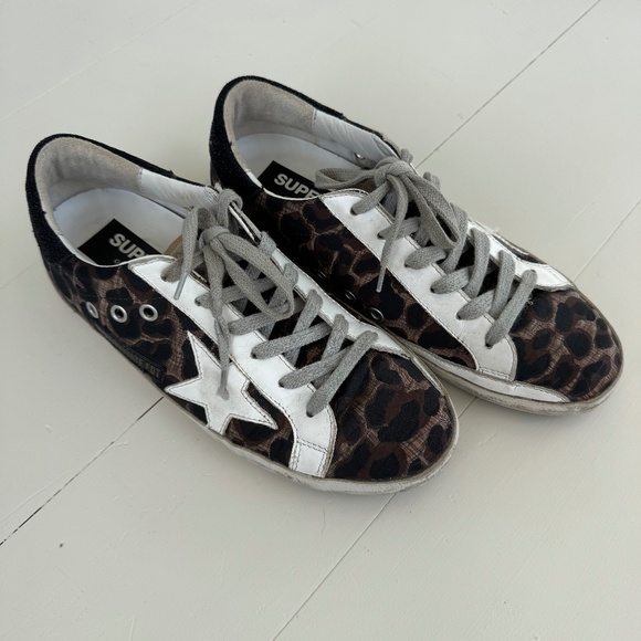 Golden Goose Superstar Leopard Print Low-Top Sneaker LTD Women - Picture 1 of 12